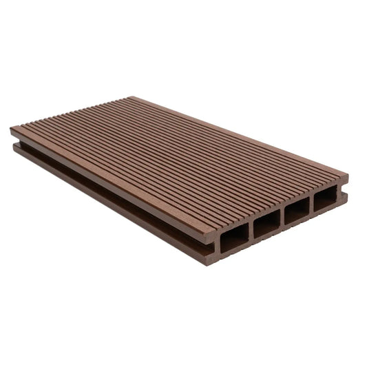 Pardoseala decking terasa din compozit WPC, Naimeed D6463, 290x14.6x2.5cm, Maro inchis