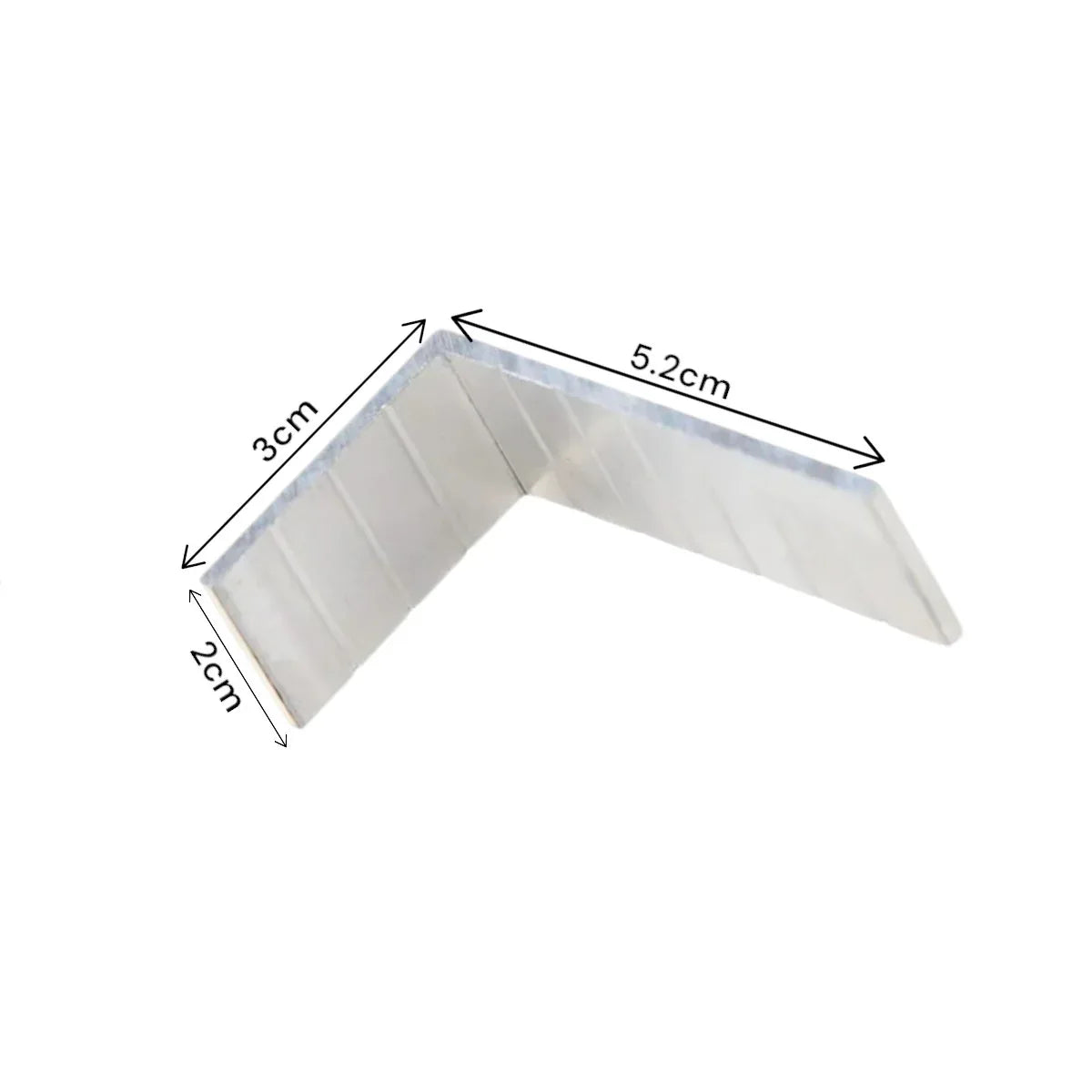 Suport de fixare sina gard WPC, aluminiu, Naimeed D6481, 5.2x3x2 cm, Gri