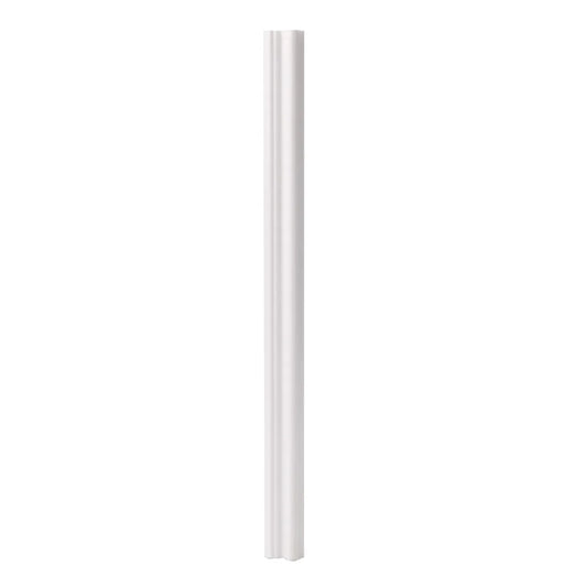 Set 5 Bagheta decorativa, polimer rigid, Naimeed D6693, Alb, 230x2.3x1.25cm
