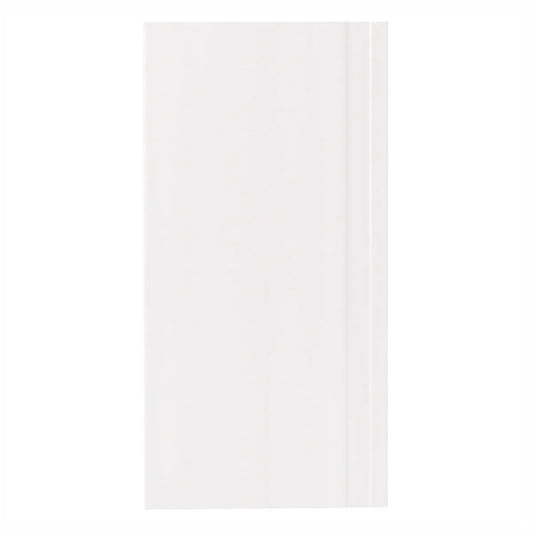 Set 5 plinte decorative, polimer rigid, Naimeed D6700, Alb, 2300x150x15mm