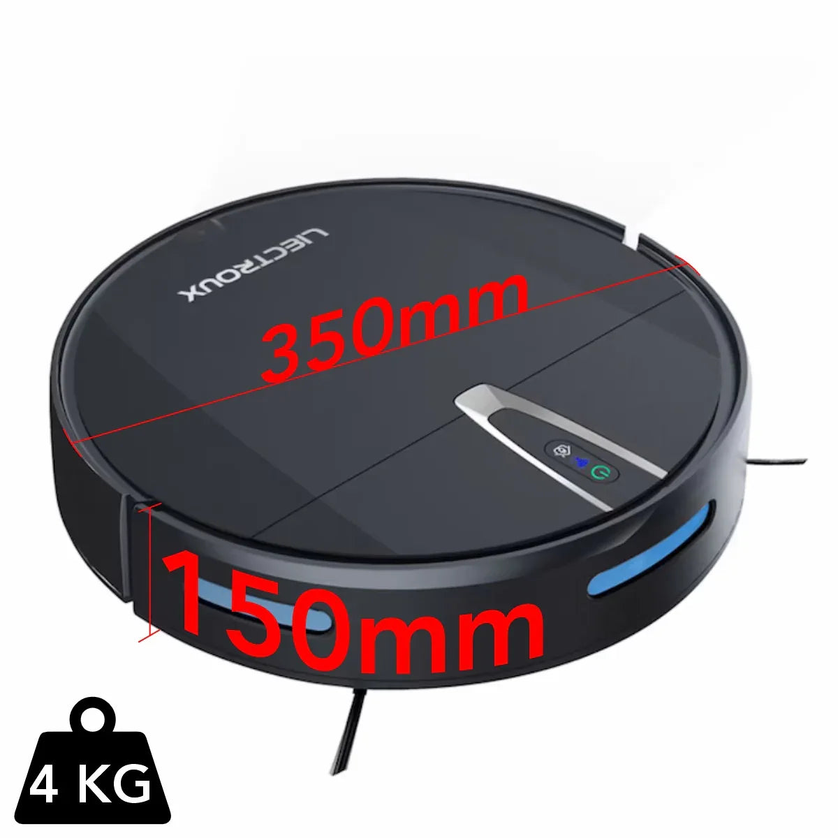 Aspirator Robot cu spalare, Inteligent Liectroux V3S PRO(D6814), aspiratie de 4000Pa, autonomie 120 de minute, coș de praf de 600ml, 150x350x350mm, Negru