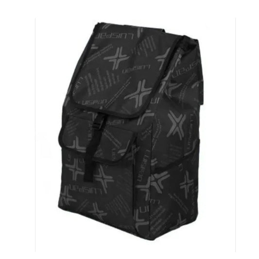 Carucior cumparaturi pliabil cu 2 roti rezistente si sac textil, detasabil cu 2 buzunare laterale, Naimeed D6873, capacitate 49L, 100x45x34cm, Negru