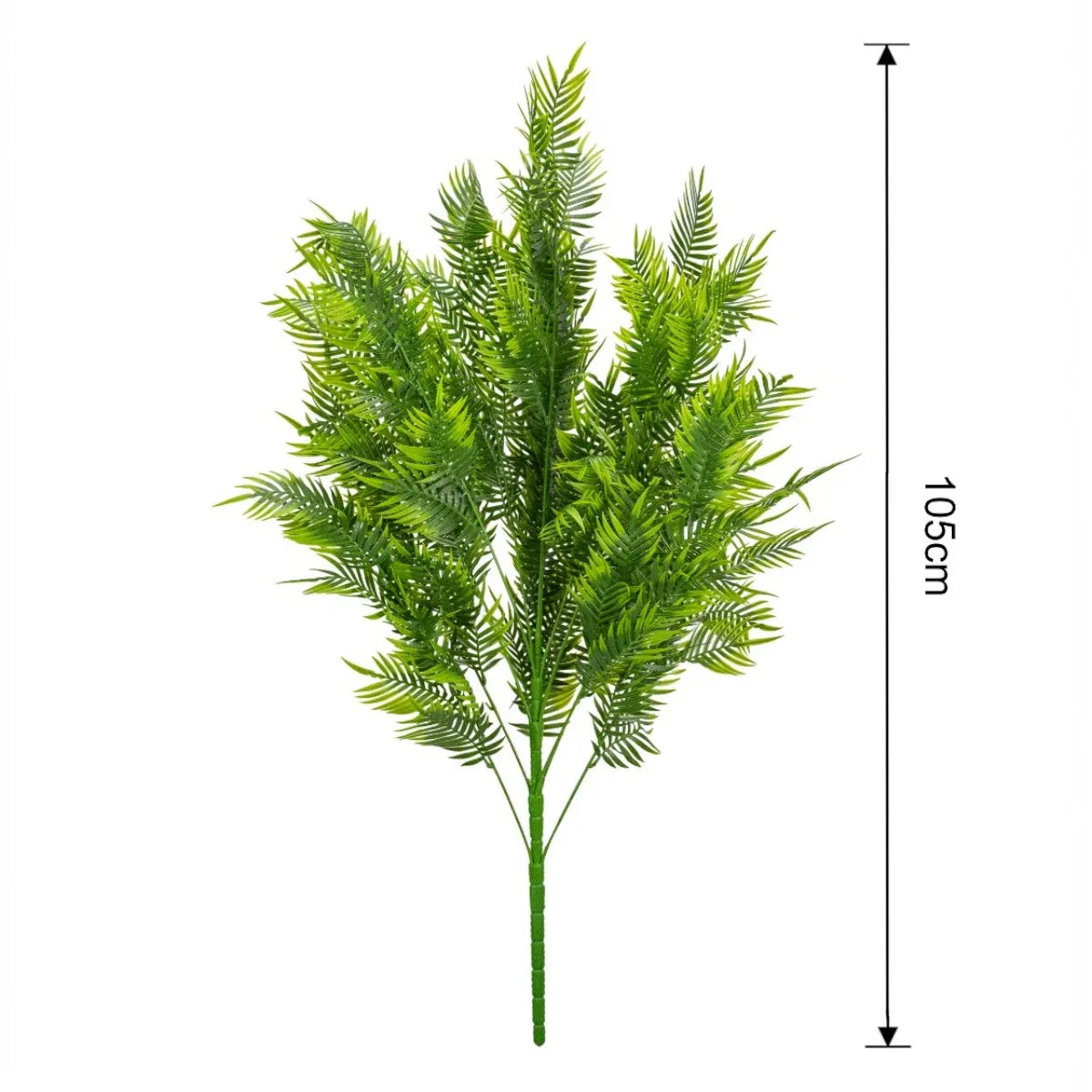 Planta decorativa artificiala, fara ghiveci, tip Areca Palm, Naimeed D6953, 105 cm, Verde