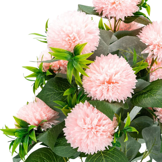 Planta decorativa artificiala, fara ghiveci, tip Crizantema, Naimeed D6961, 105 cm, Roz