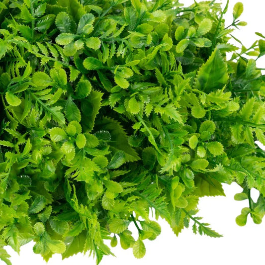 Planta decorativa artificiala, fara ghiveci, tip Buxus, Naimeed D6967, 80x40 cm, Verde