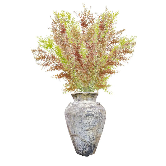 Set 2 plante artificiale curgatoare, 7 fire, lungime 75cm, Naimeed D7012, Rosu