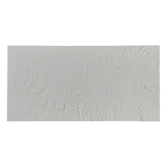Set 4 panouri decorative din praf de piatra, Naimeed D7316, flexibile, ignifuge, strat protector ceramic, rezistente la razele UV, 120x60x0.2 cm, alb