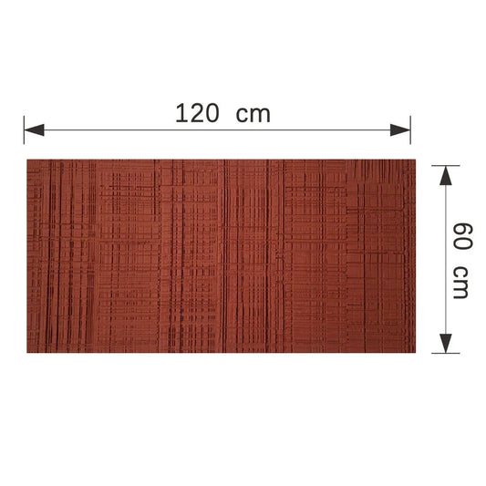 Panou decorativ din praf de piatra, Naimeed D7328, flexibil, ignifug, rezistent la razele UV, 120x60x0.2 cm, rosu caramiziu