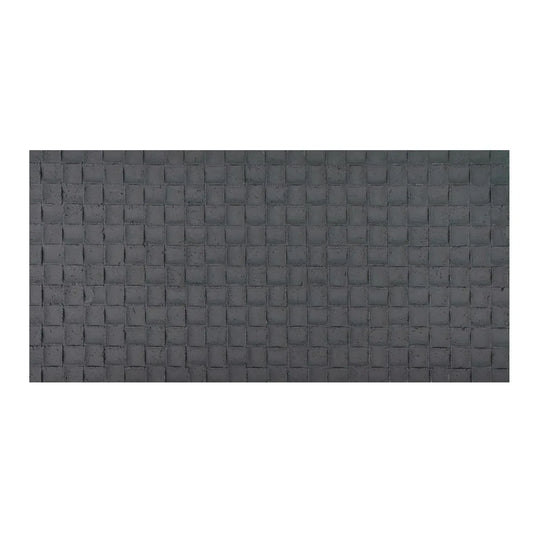 Set 9 panouri decorative din praf de piatra, Naimeed D7343, flexibile, ignifuge, strat protector ceramic, rezistente la razele UV, 120x60x0.2 cm, gri inchis