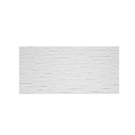 Set 12 panouri decorative din praf de piatra, Naimeed D7350, flexibile, ignifuge, strat protector ceramic, rezistente la razele UV, 120x60x0.2 cm, alb