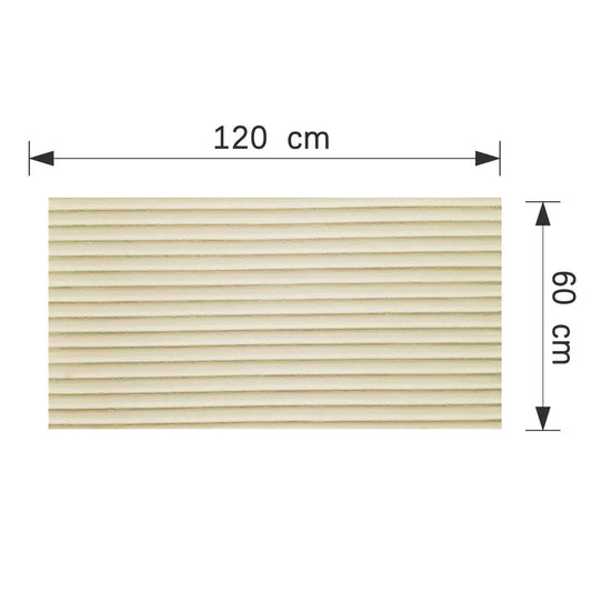 Set 9 panouri decorative din praf de piatra, Naimeed D7360, flexibile, ignifuge, rezistente la razele UV, 120x60x0.2 cm, bej galbui