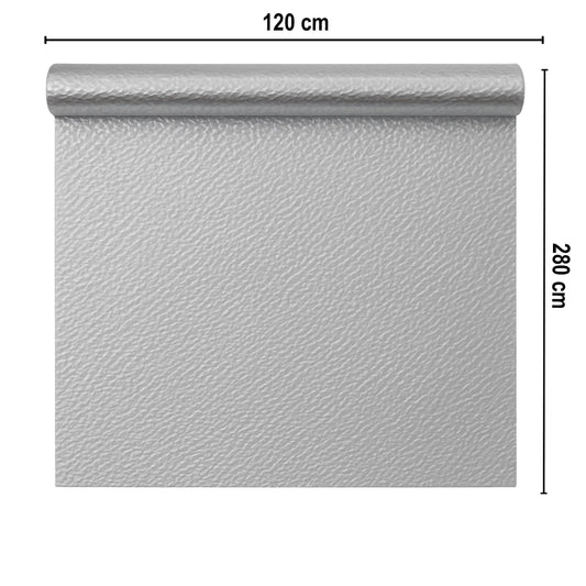 Rola panou autoadeziv, PET premium, Naimeed D7425, design 3D cu model in relief, 2.5mm grosime, 120x280cm, Argintiu