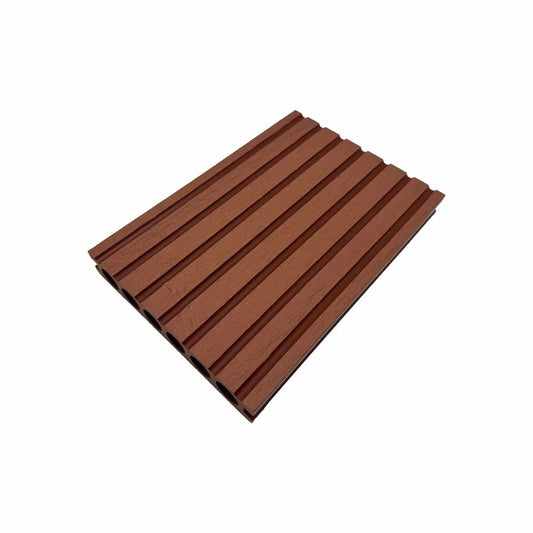 Pardoseala decking terasa din compozit WPC, Naimeed D7522, rezistenta sporita, 280x14x2.5cm, Maro roscat
