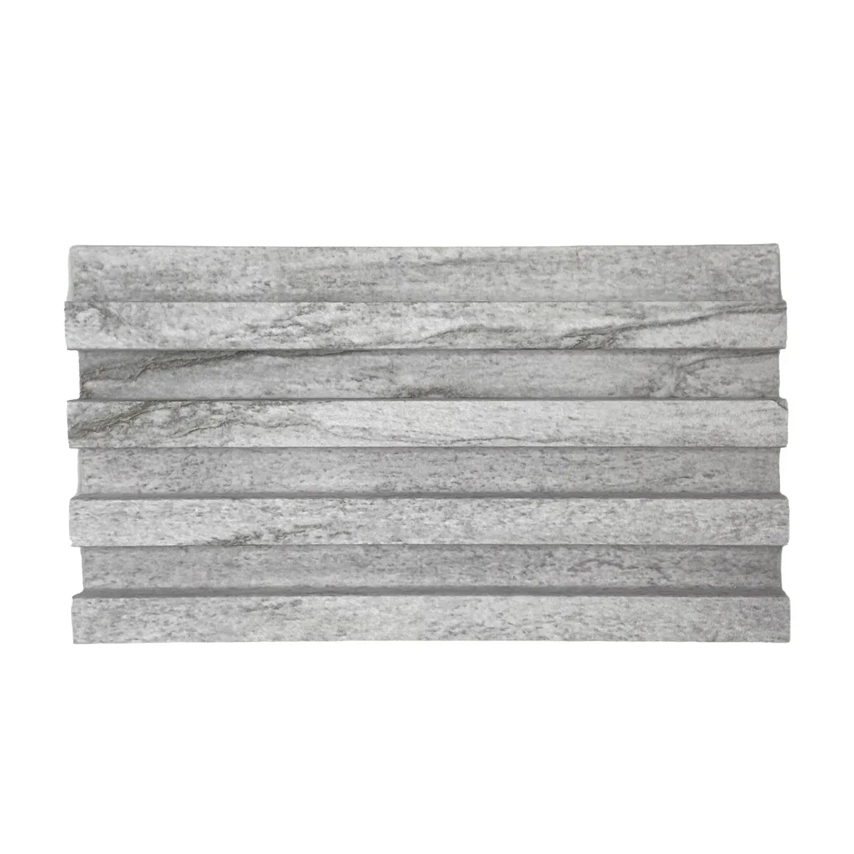 Panou decorativ riflaj WPC, montaj rapid, rezistenta ridicata, Naimeed D7527, 260x16.8x2.3cm, gri
