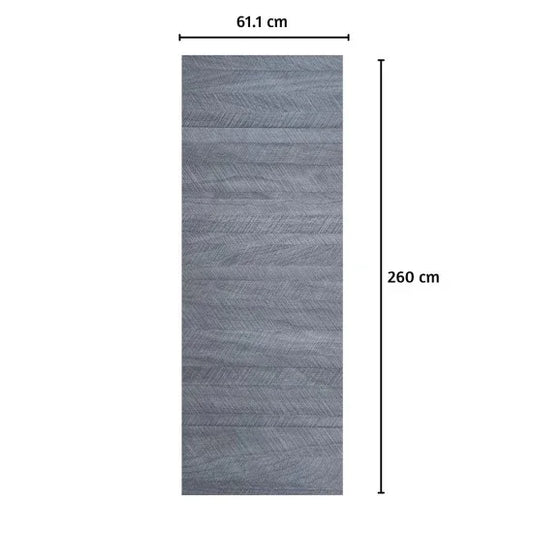 Panou decorativ riflaj WPC, Naimeed D7555,aspect rafinat si montaj usor, 260x61.1x0.9cm, gri