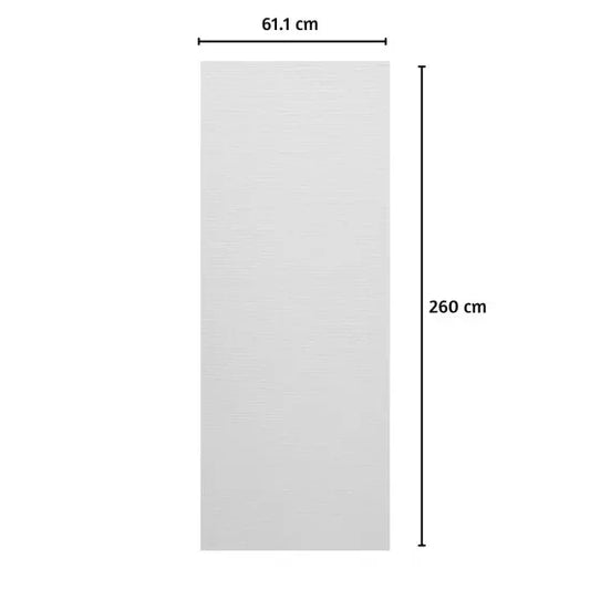 Panou decorativ riflaj WPC, Naimeed D7564, sistem de imbinare tip ''U'', aspect rafinat si montaj usor, 260x61.1x0.9cm, alb striat