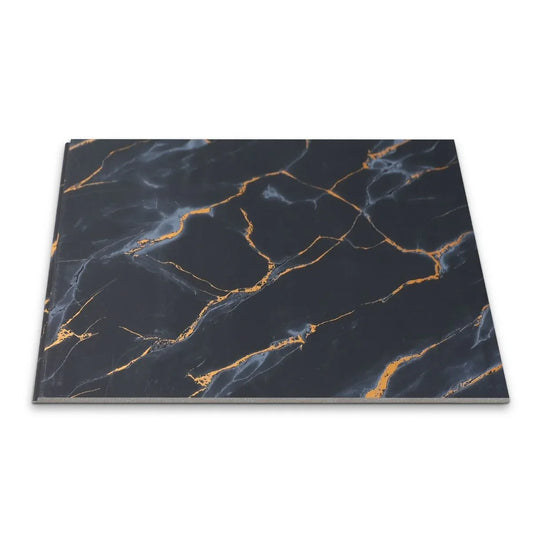 Panou decorativ, riflaj, polimer rigid, Naimeed D7608, Dimensiuni 270x30.5x0.45cm, Negru