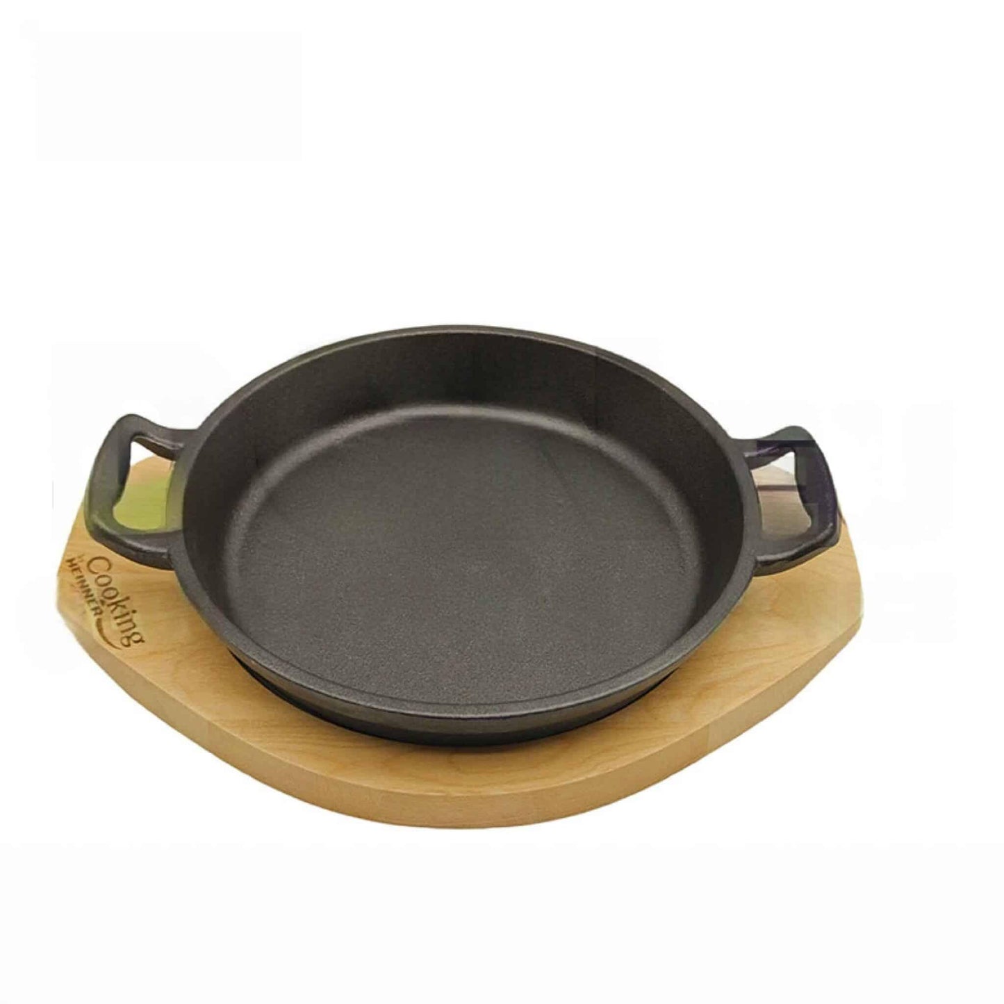 Tigaie din fonta pura plus suport din lemn, diametru 20cm HEINNER / DCN63551