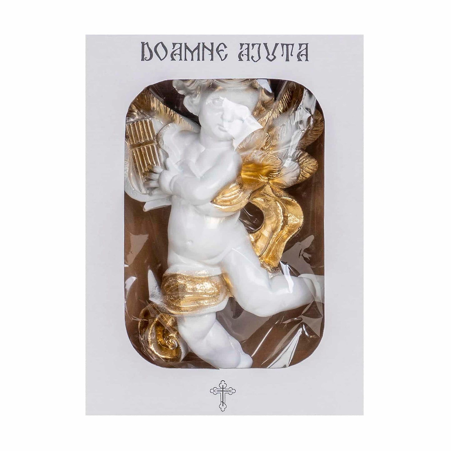 Decoratiune de perete, ingeras din ipsos, inaltime 30cm / EXT 10367