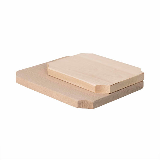 Set 2 bucati tocator drepunghiular din lemn de fag, grosime 20mm / EXT 6068