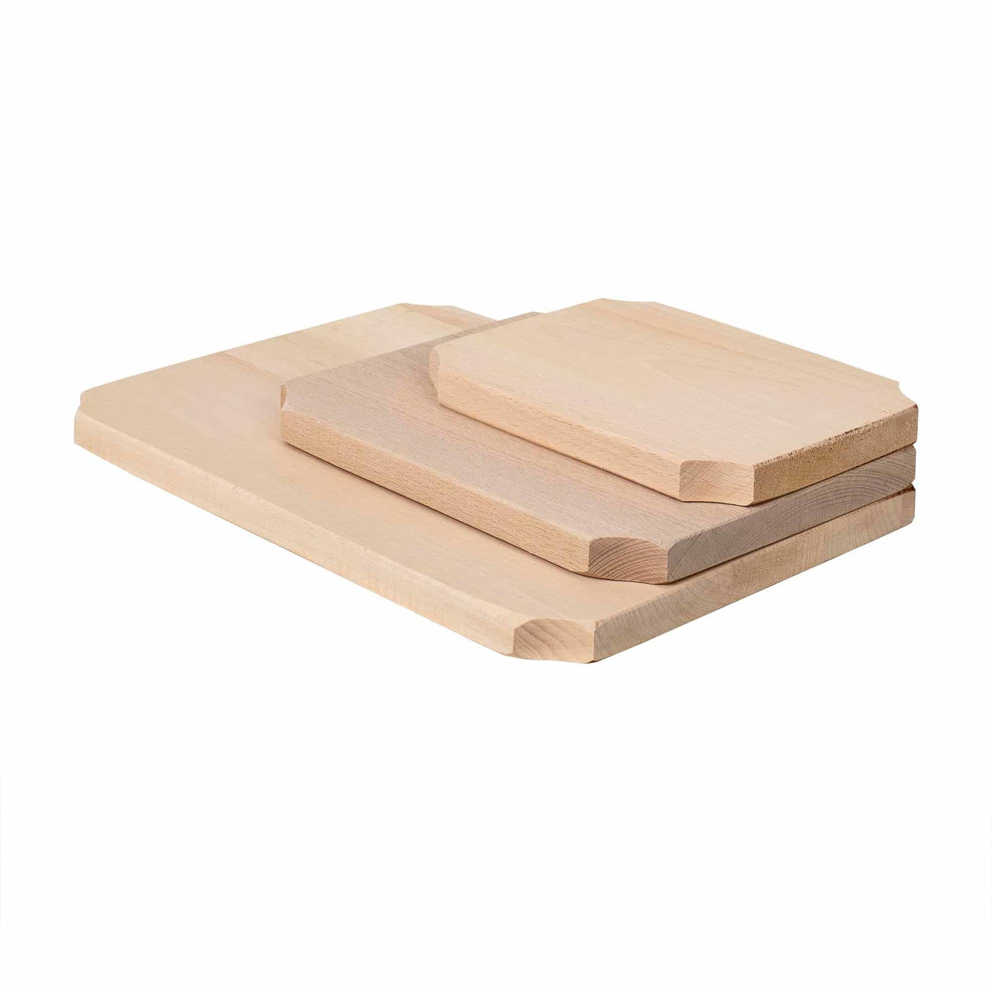 Set 3 bucati tocator drepunghiular din lemn de fag, grosime 20mm / EXT 6071