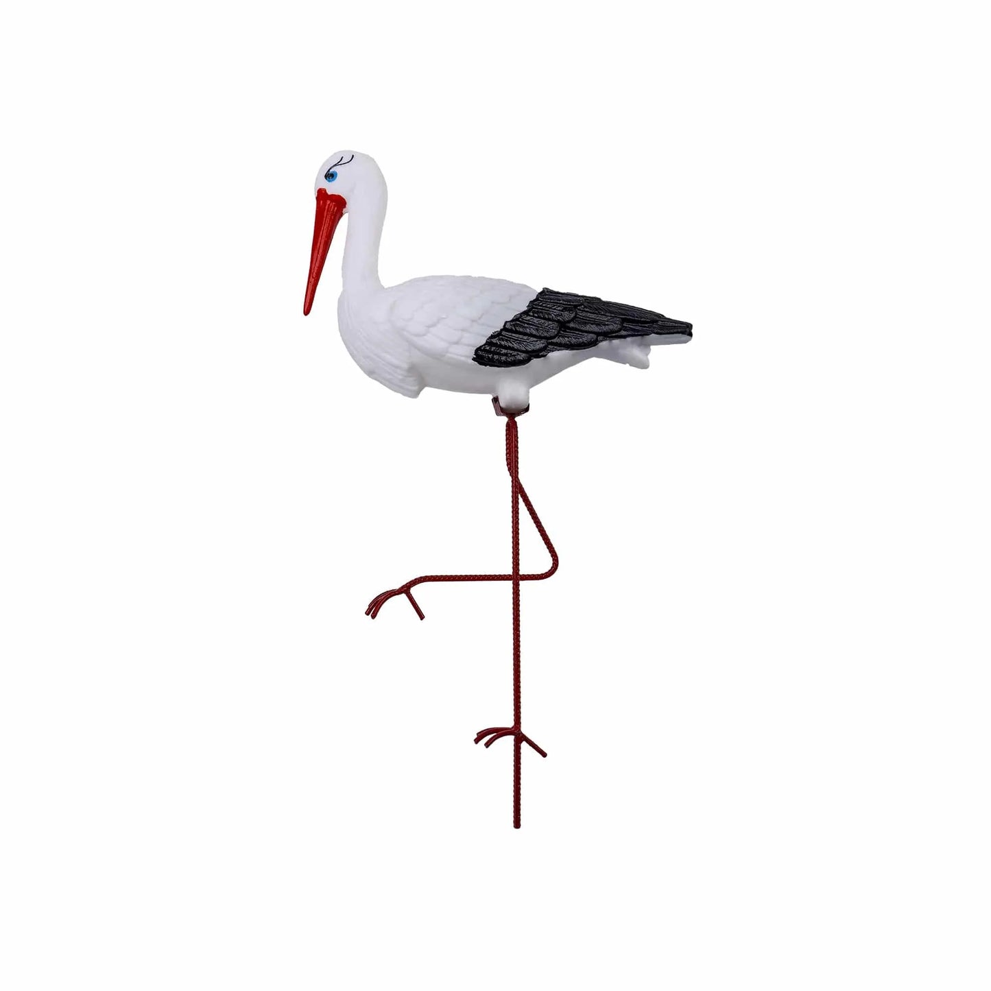 Pachet decor pentru gradina din plastic, flamingo, lebada si barza / EXT 10245