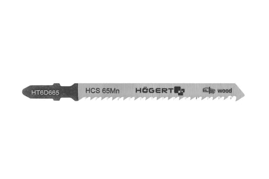 Set 5 bucati lame pentru fierastrau electric, HOGERT 10TPI, 100mm / HT6D665