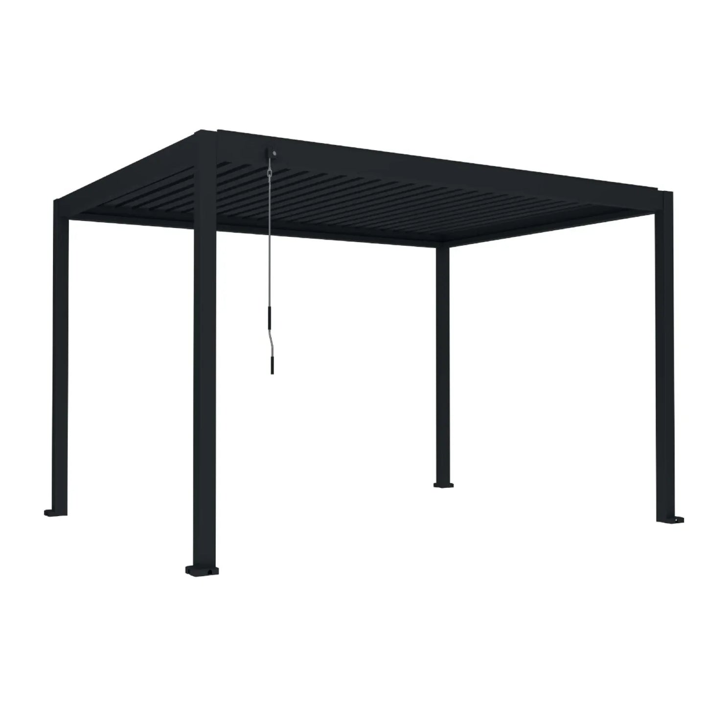Pergola bioclimatica, aluminiu, Naimeed D6806, 400x300x250cm, Negru