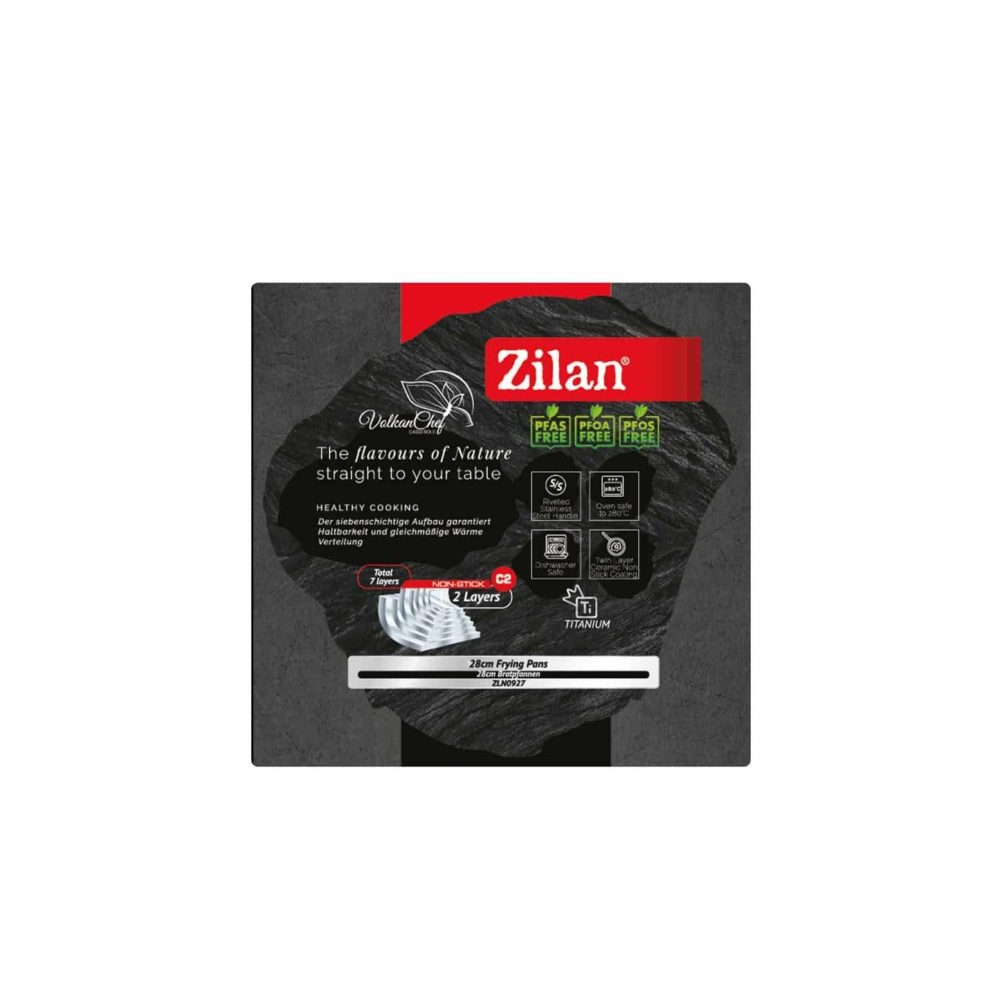 Tigaie ZILAN din ceramica, antiaderenta, diametru 28cm / ZLN 0927