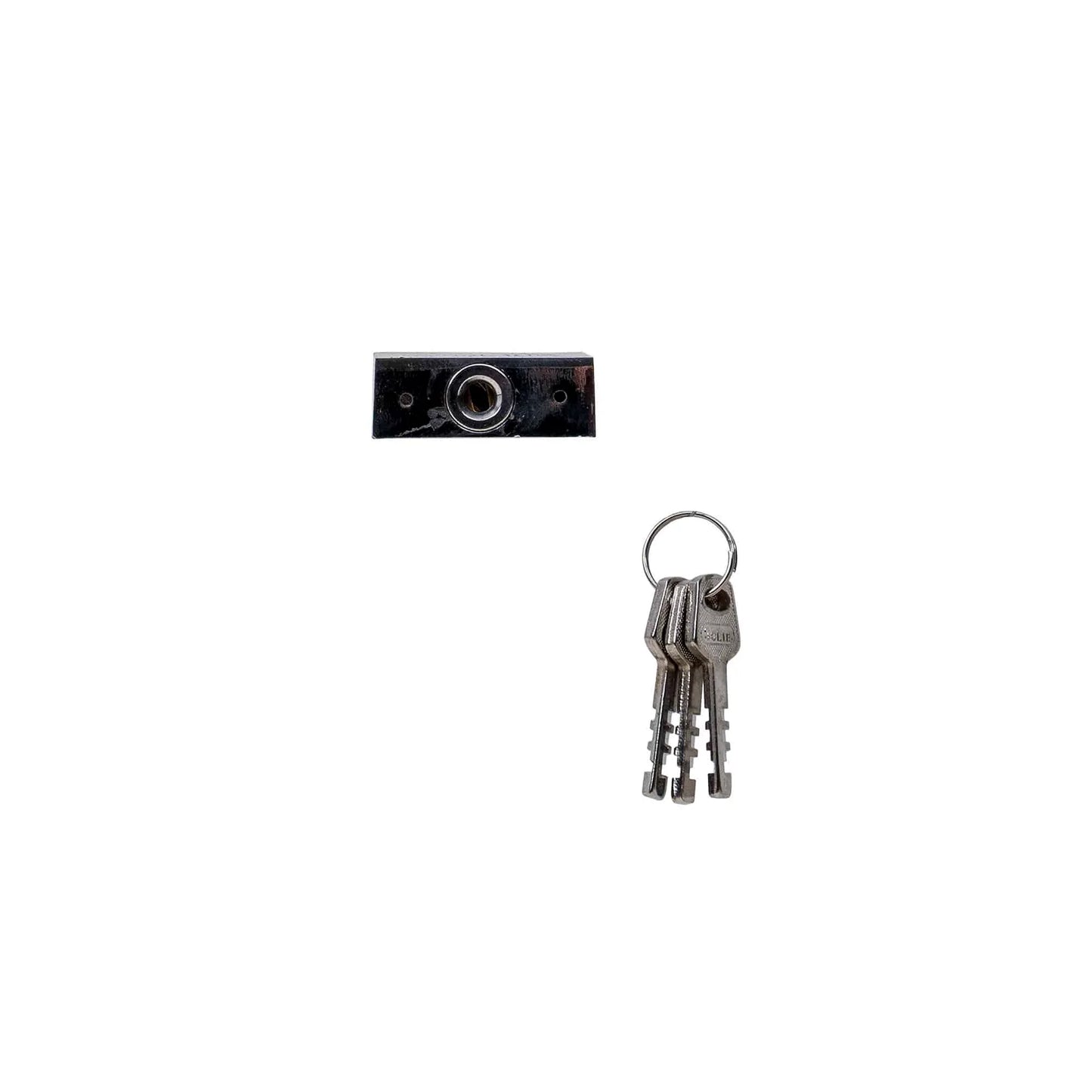 Lacat patrat cromat 50mm, cu 3chei Z-TOOLS / ZLN 1786