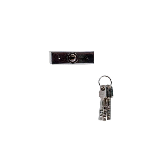 Lacat patrat cromat 60mm, cu 3chei Z-TOOLS / ZLN 1793