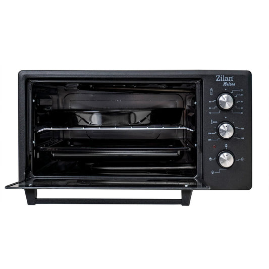 Cuptor electric, putere 1500W, capacitate 45L, timer 90 min, temperatura maxima 300 grade, 2 tavi incluse, negru / ZLN 3130_N