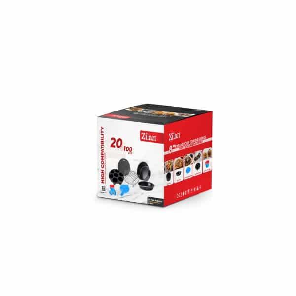 Set 11 accesorii pentru friteuza cu aer, diametru 18cm / ZLN 8016