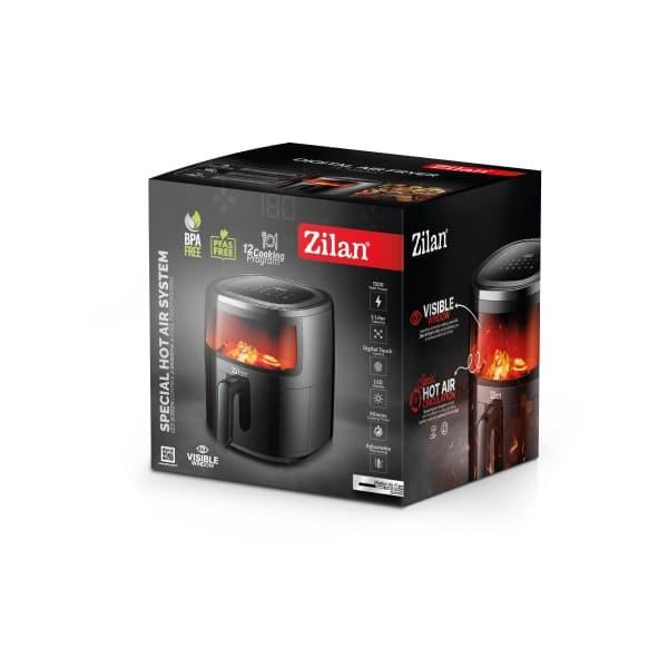 Friteuza Air Fryer ZILAN, putere 1500w, capaitate 5l, negru / ZLN 9983
