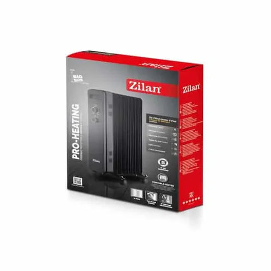 Calorifer electric cu 9 elementi, putere 2000W, termostat reglabil ZILAN / ZLN8443