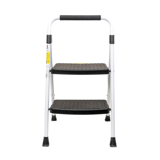 Scara metalica cu 2 trepte late, pliabila alb Z-TOOLS / ZTS 8090