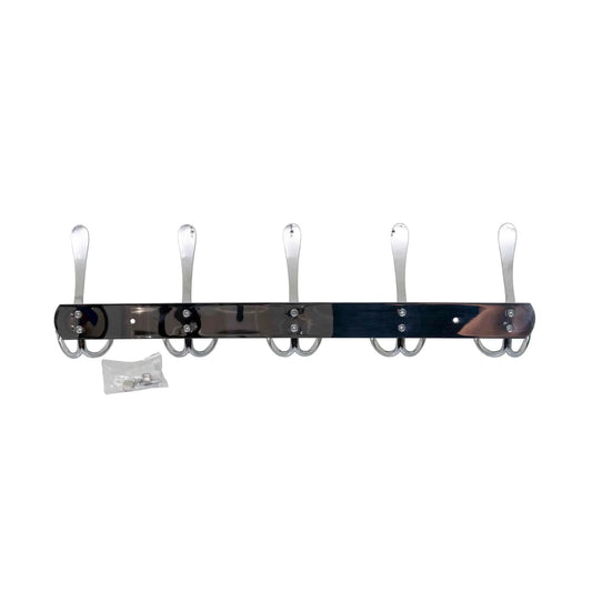 Cuier metalic cu 5 agatarori, lungime 44.5cm, inox Z-TOOLS / ZTS 8145