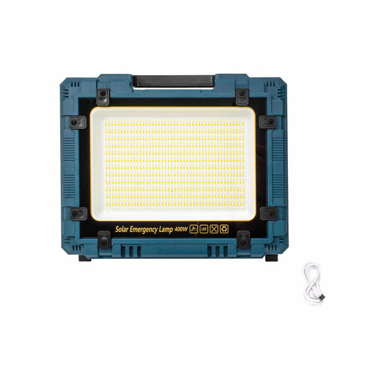 Proiector led cu incarcare solara si USB, 400W, panou incorporabil si detasabil Z-TOOLS / ZTS 8673