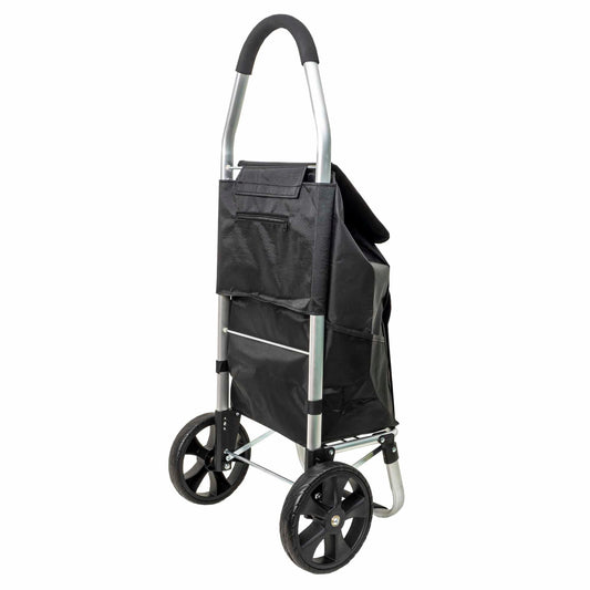 Carucior pentru cumparaturi, cadru metalic, maxim 25kg, negru Z-TOOLS / ZTS 9093