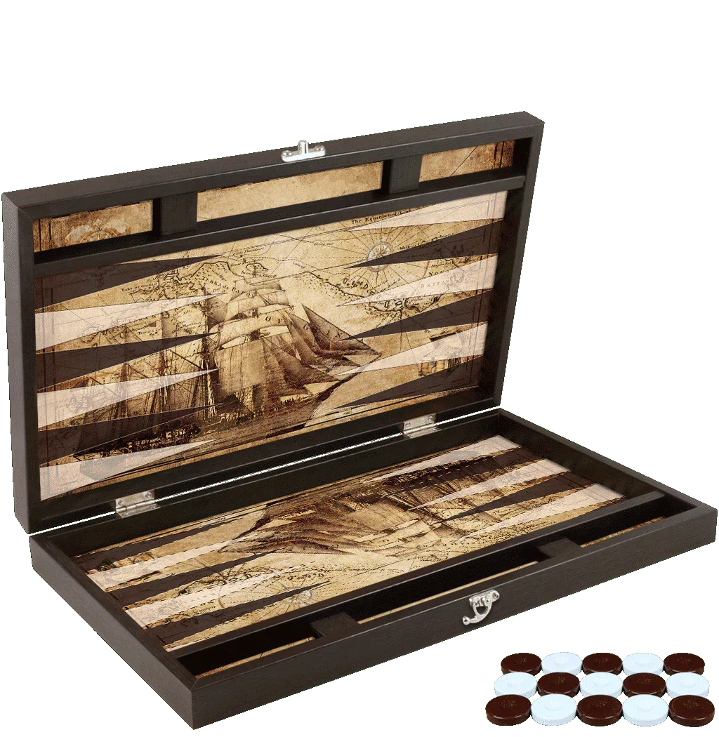 Joc de table din piele ecologica, model PIRATE SHIP, Z-TOOLS / ZTS5512-7