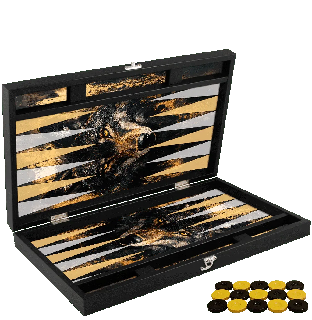 Joc de table din piele ecologica, model WOLF, Z-TOOLS / ZTS5512-9