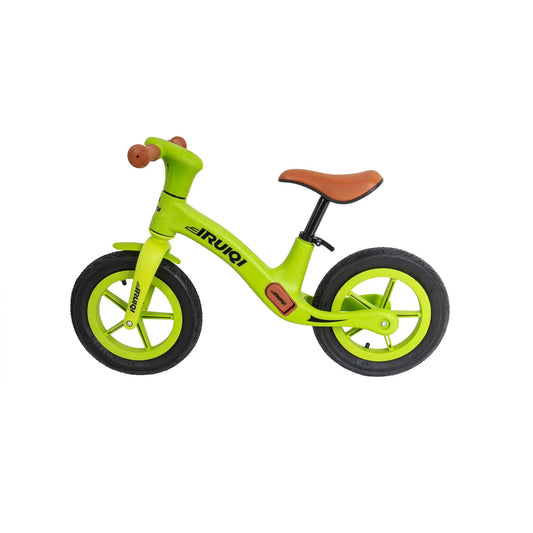Bicicleta fara pedale pentru copii IRUIQI, roti de cauciuc si scaun reglabil, +3ani, verde Z-TOOLS / ZTS8256