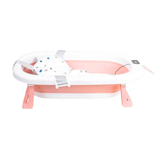 Cadita pliabila pentru bebelusi, cu termostat si pernuta, roz Z-TOOLS / ZTS9152