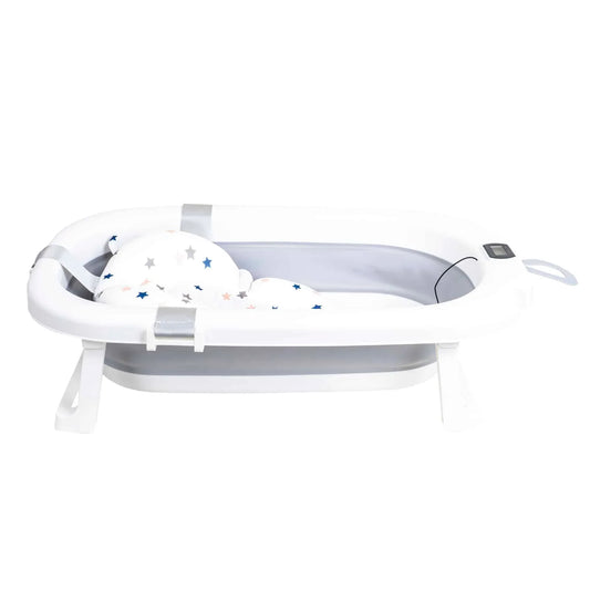 Cadita pliabila pentru bebelusi, cu termostat si pernuta, gri Z-TOOLS / ZTS9155