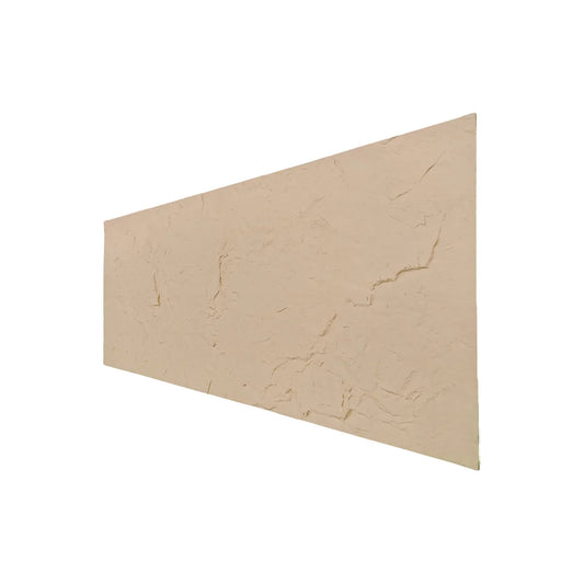 Panou decorativ din praf de piatra, Naimeed D7317, flexibil, ignifug, strat protector ceramic, rezistente la razele UV, 120x60x0.2 cm, crem