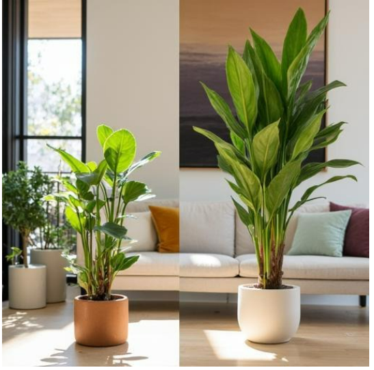 🌿 Plante artificiale premium vs plante ieftine – ce merită investiția?
