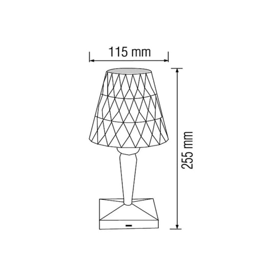 Lampa de birou, aprindere touch, 1W, incarcare USB, INTER 3CCT, HOROZ / 050-004-0001