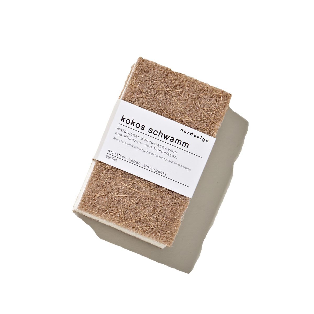 Burete pentru vase din celuloză și cocos (set de 2)