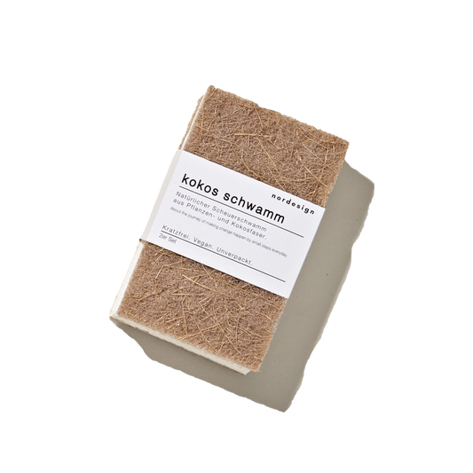 Burete pentru vase din celuloză și cocos (set de 2)