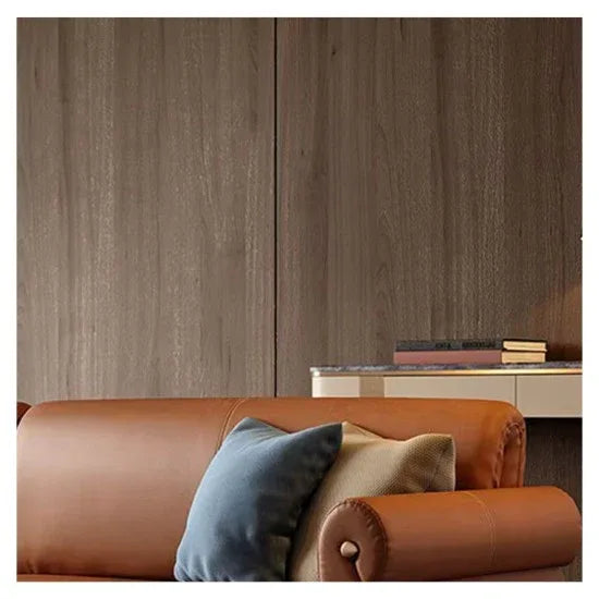 Panou decorativ riflaj WPC, Naimeed D7551, sistem de imbinare straight, aspect rafinat si montaj usor, 260x61.1x0.9cm, nuc închis